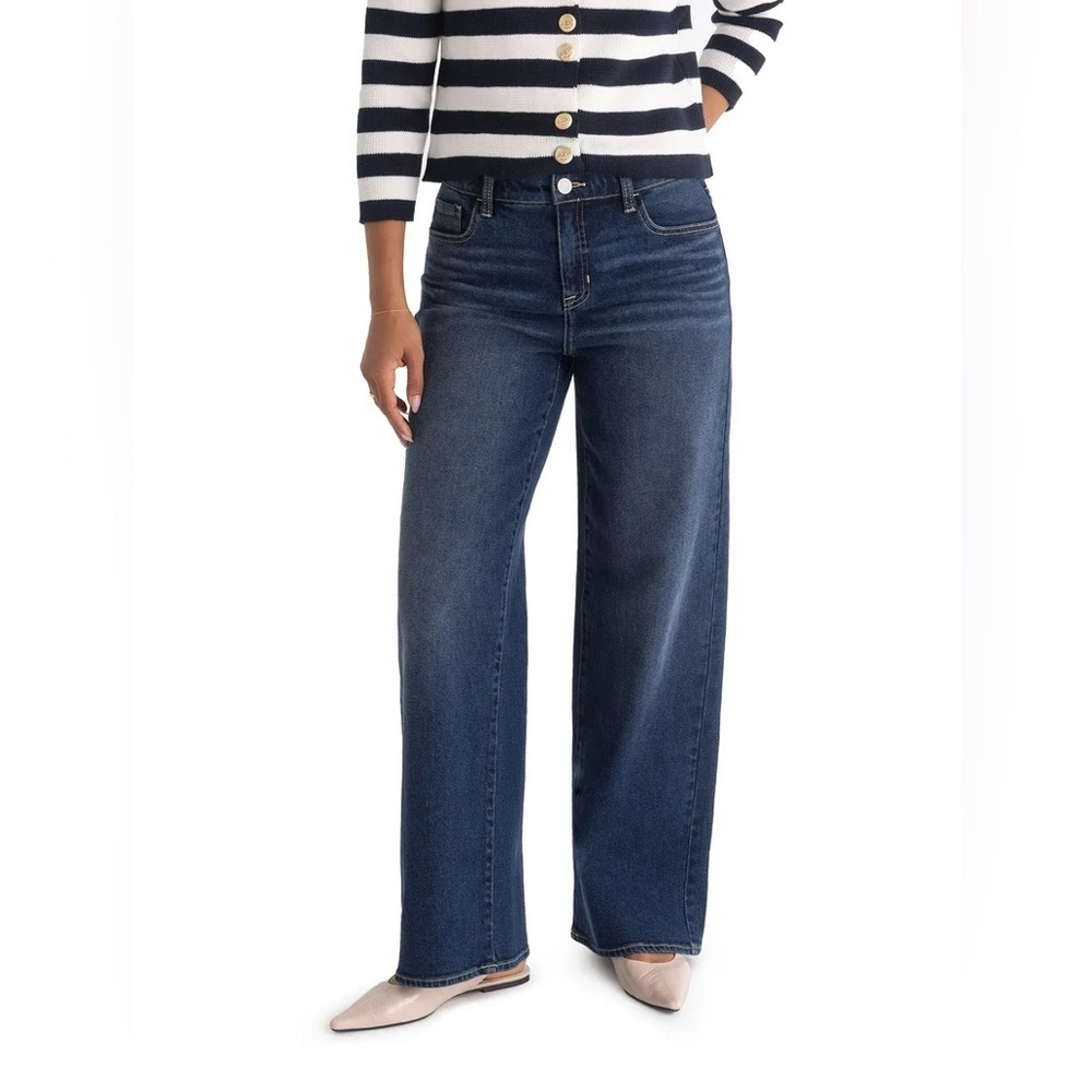 Jordache wide leg high rise jeans women’s size 12 NWOT